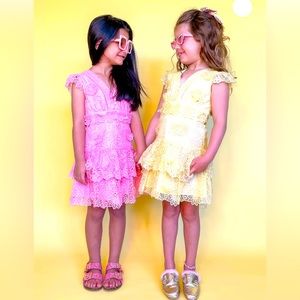 NWT Marlo Lace Pink Mia Dress Size 11-12 Years